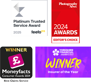 A collection of images showing the awards that The Insurance Emporium has won