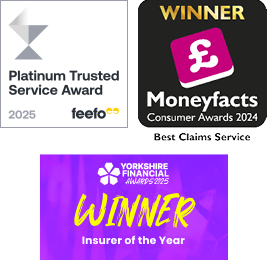 A collection of images showing the awards that The Insurance Emporium has won