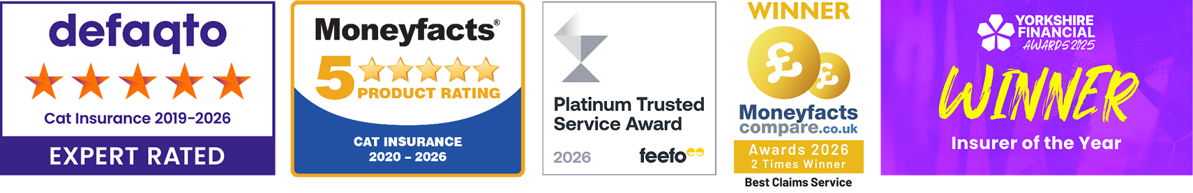 A collection of images showing the awards that The Insurance Emporium has won