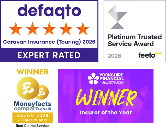 A collection of images showing the awards that The Insurance Emporium has won
