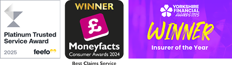 A collection of images showing the awards that The Insurance Emporium has won